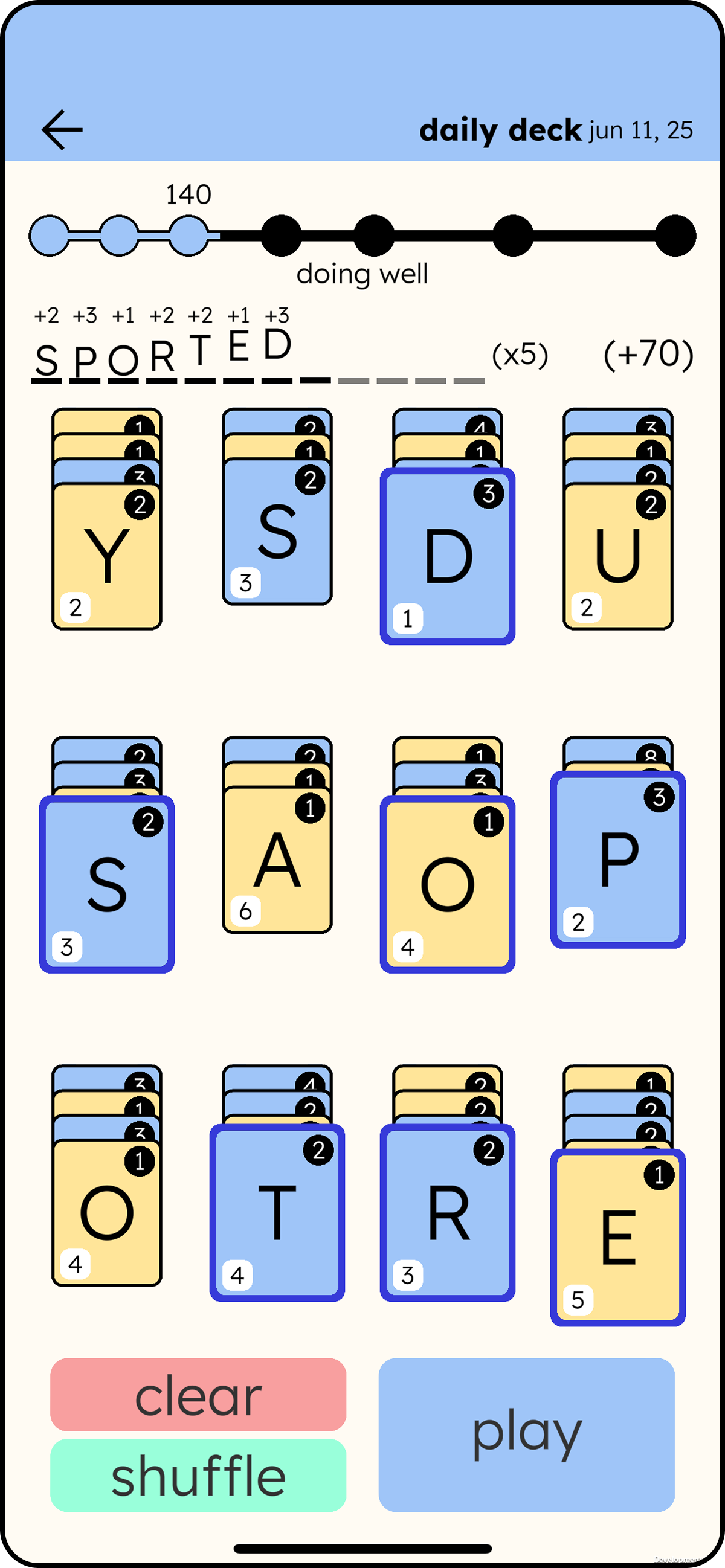 Spellitaire Screenshot 2